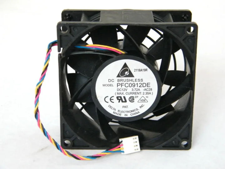 AVC%2012V%204.50A%208CM%2080mm%20Ultra%20High%20Speed%20Cooling%20Fan%2080x80x38mm%20-%208100RPM%20-%20Image%204