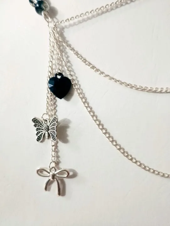 3%20Layered%20Chain%20Necklace%20with%20Beautiful%20Charms%20and%20Beads%20%E2%80%93%20Punk%20Trendy%20Casual%20Jewelry%20for%20Girls%20&%20Women%20-%20Image%202