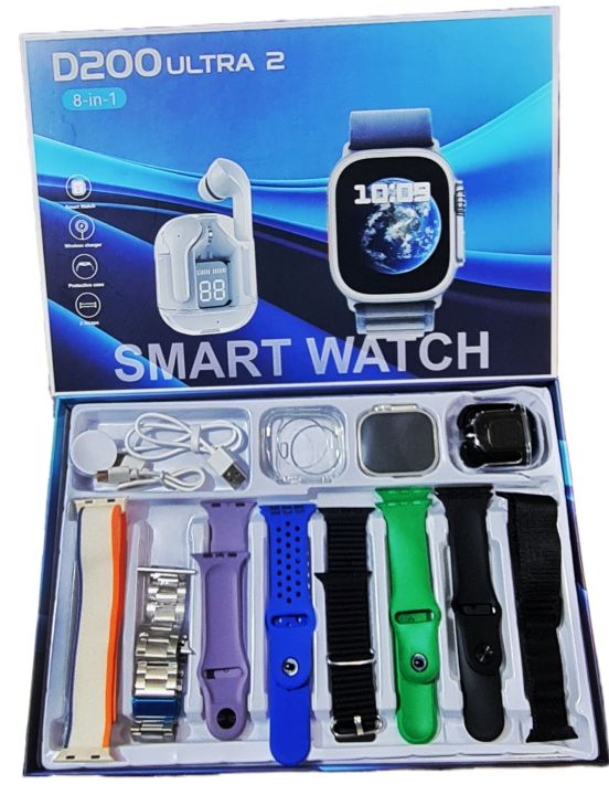 Smart watch Y80 ULTRA Smart Watch 2.02 inch high-definition large screen high configuration version+8 strap combination+case