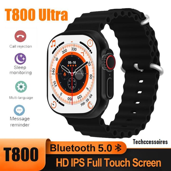 T800 Ultra Smart Watch Series 8 1.99" Bluetooth Call Smartwatch Heart Rate Sleep Monitoring IP67 Waterproof