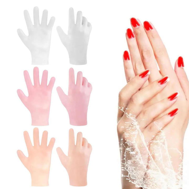 Silicone Gel Moisturizing Gloves Hand Care Gloves SPA Gloves