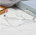 Eldorado Transparent Lightweight Anti Glare UV Eyeglasses For Men and Women White Glasses for Boys and Girls. 