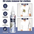 Oil Stain Cleaner, Sonsel Oil Stain, Garment Stubborn Stain Cleaner Oil Remover, Normal Fabric Stain Remover for Almost All Types of Fabrics. 