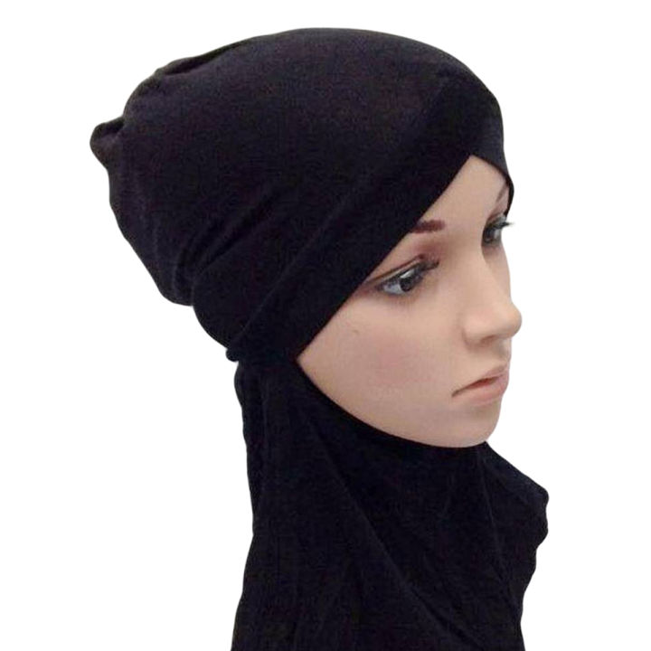 V-Shape Modal Cotton Muslim Women Inner Hijab Caps Islamic Underscarf