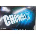 Chewels Chewing Gum Peppermint Sugar Free 12 Bubbles. 