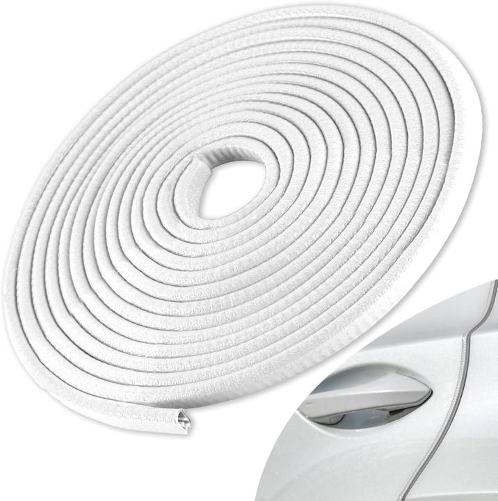 5 Meter White Car Door Edge Guards U Shaped Edge Trim Rubber Seal Protector Door Edge Protection Fit For Most Cars