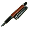 Jinhao 8802 woody Medium Nib Fountain Pen - Red+Black. 