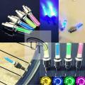 2Pcs Motion Activated Glow Bike Flashlight Car Motorcycle Tire Valve Caps Wheel Light Accessory LEDs. 