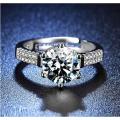 Diamond Cathedral Ring Adjustable Size. 