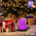 Gift City Presents 7 Color Changing USB Himalayan Salt Lamp for Home Decoration, Night Light, Pink salt lamp, Salt lamp bulb, Rock salt lamp, Asthma and Allergy Patients to Clean room Atmosphere - SL. 