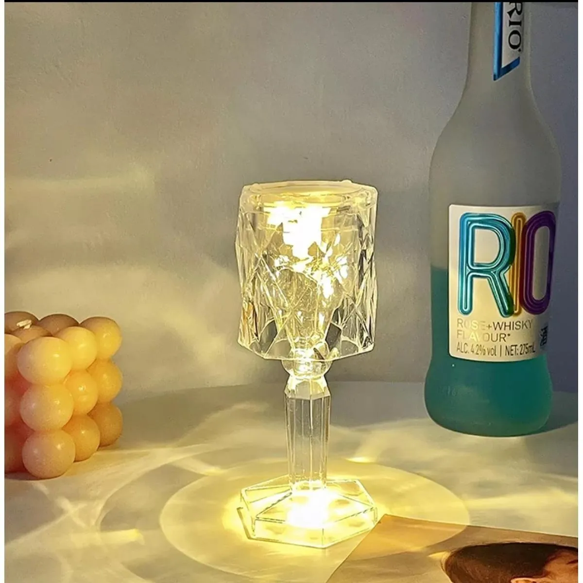 Mini LED Crystal Lamp Diamond Night Light 4.5