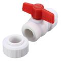 Red Tools DIY Rotary Knob Plastic PPR Stop Tap Valve for Water Pipe Hole Stop Water Mdpe 32mm. 