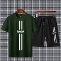 New Arrival 2pc nasa printed summer shorts tracksuit for men and boys. 
