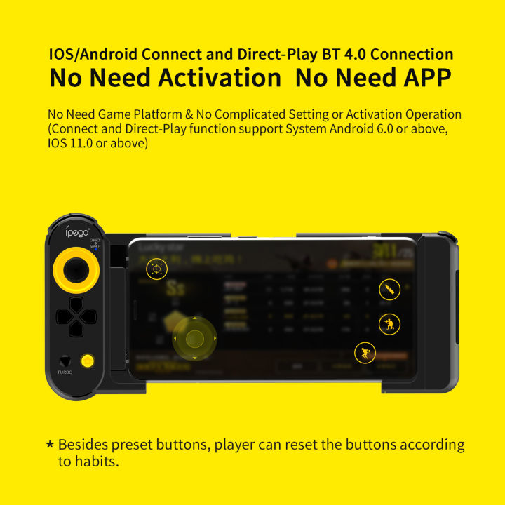 ipega%20PG-9167%20Wireless%204.0%20Mobile%20Games%20Controller%20Joystick%20for%20Samsung%20Galaxy%20S10%20S10+/S20/S20+5G%20NOTE10%20Huawei%20P30%20P40%20Oppo%20VIVO%20xiaomi%20Smart%20Android%20Mobile%20Phone%20Tablet%20PC%20-%20Android%206.0%20and%20Above%20-%20Image%209