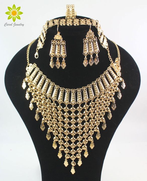 Design%20Dubai%20Gold%20Color%20Wedding%20Bridal%20Accessories%20Costume%20Necklace%20Set%20African%20Costume%20Jewelry%20Sets%20-%20Image%203
