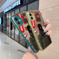 JIUMOO For Samsung J700 Case Side Square Edge New Design Phone Cases Pattern Silicone Casing Fashion Cool Boy Full Cover Camera Frosted Transparent Hard Protection Shockproof Softcase. 
