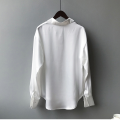 Spring Fashion Button-Up Satin Silk Shirt for Women - Long Sleeve Vintage Blouse. 
