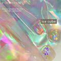Aurora Nails Glass Foil Film Sticker Cellophane Paper Korean Nail Trend Design Ice Cube Manicure DIY Decoration. 