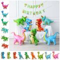 Tyrannosaurus Triceratops Stegosaurus Dinosaur Aluminum Film Balloon Jungle Animal Inflatable Thickened Cartoon Dinosaur Theme Balloon 3D Self Standing Dino Party Decoration Home Decor. 