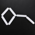 XHHDQES 10 Pieces PTFE Magnetic Stirrer Mixer Stir Bar Laboratory Bar Stir Plate Magnet Stir Rod Magnetic (8X40mm). 