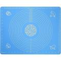 Silicone Baking Mat for Pastry Rolling Dough with Measurements - 19.7" x 15.7" BPA Free Non Stick and Non Slip. 