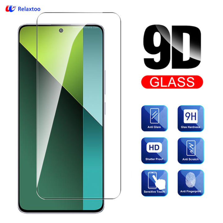 Relaxtoo For Xiaomi Redmi Note 13 Pro 5G 1Pcs Front Screen Protector Glass Film For Redmi Note13 Pro Note 13Pro Note13Pro 5G HD Full Coverage Tempered Glass