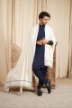 Premium Quality White Shawl For Men - Kashmiri Dhussa Shawl For Men - Winter Shawl Chadar For Men -White. 