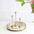 3Pcs Vintage Metal Candle Holder Set | Retro Candlestick Stand for Home Decor, Dining Table & Wedding Decoration. 