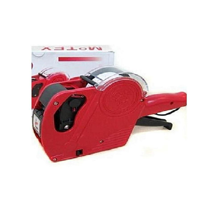 8 Digit Price Tag Machine Labeller + Label Stickers Roll + 1 Ink Roller - Multicolour