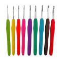 Imported Crochet Hook Set - Rubber Grip (Set of 9 Hooks). 