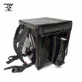 Heavy duty waterproof medium size insulated food delivery bag with bottle pocket, fast food delivery bag / thermal insulated bag / pizza delivery bag, home delivery bag, restaurant bag, takeaway bag. 