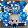 Boss Baby Birthday Decoration Theme  Birthday Decoration Theme for Boys  Birthday Balloons  BOSS BABY FOIL SET. 