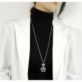 New Necklace With Movable Limb Cartoon Cute Couple Bear Necklace Female Teddy Bear Pendant Necklace. 