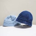 Korean Cowboy Baby Bucket Hat Summer Outdoor Girls Boys Sun Cap Solid Color Toddler Children Casual Panama Cap. 