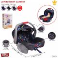 Baby Carry Cot For Kids, Jumbo Size Rocker & Sleeping, Car Seat Gear With Safety Mosquitto Net, Sun Canopy & Adjustable Handle Rocker Seat With Storage Compartment Perfect For New Born Baby Available in Assorted Print & Colors. 