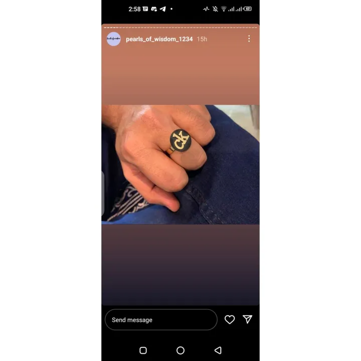 Logo Ring Stainless Steel | Daraz.pk