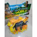 10pcs Complete Pack High Quality Rubber Wild Animal Zoo Set Toys For Kids & Boys. 