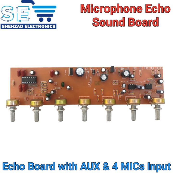 PT2399 Echo board Audio Microphone Preamplifier Reverberation Echo