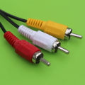 AV Cable 3.5mm Jack to 3 RCA Audio Video Cable Male to Male for Android TV Box Speaker Television Projector VCD DVD MP4 Player. 