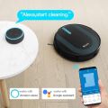 Proscenic 850T Robot Vacuum Cleaner, 3000Pa Strong Suction Robotic Vacuum and Mop, App and Alexa Voice Control, Super Thin, Boundary Strips Included, Self-Charging, for Hard Floor & Low Pile Carpet. 