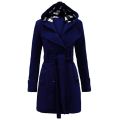 Double Fleece Princess Trench Winter Coat For Women. 