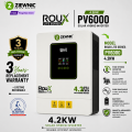 Ziewnic Roux Lite Series PV6000 Solar Inverter 4.2KW | IP54 Protection | Hybrid Solar Inverter | 3 Years Replacement Warranty | Ziewnic Solar Energy Official Store. 