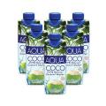 Aqua Coco 100% Natural Coconut Water 330ml (Pack of 6). 