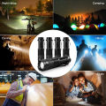 【ETOP】 T6 60000 Lumen LED Flashlight Torch Light Powerful UltraFire Tactical Police Outdoor Light Mini Zoomable Lamp 3 Modes with Clip flashlight Re-chargeable Tactical Flashlight Emergency Light. 