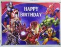 AVENGERS THEME BIRTHDAY PARTY BANNER ( 36 INCHES X 24 INCHES ). 