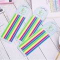 【HOT】 Cute PET Sticky Note Flags Tabs Page Markers Paper Index Bookmark Thin Strip Fluorescent Sticky Notes Office Supplies Stationery. 