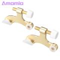 Unique Rubber Tip Door Stop 2pcs Satin Nickel Door Stopper with Adjustable White Rubber Bumper Tips Easy Installation Durable Hinge Pin Door Stop Doorstop Hinge Pin. 