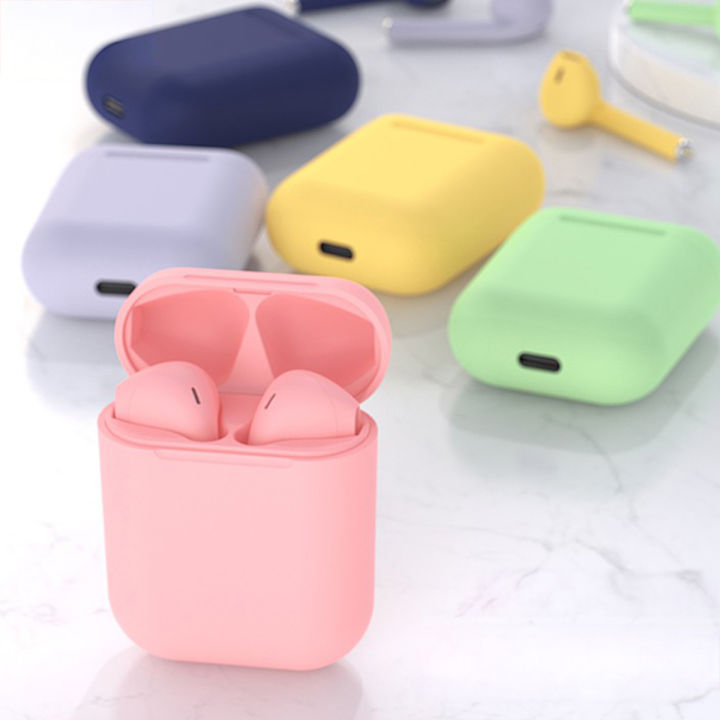 Latest Wireless Bluetooth Earbuds with Power Bank Super Bass Stereo Earphones White