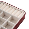 Korean Style Jewelry Box Organizer Display Storage Leather Large Big Mirror Multi-Function Necklace Earring Ring Box for Jewelry. 