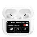 A9 Pro 2 Airpods Touch Screen Display Wireless Earbuds, Bluetooth 5.4, Super Sound Bass, ANC & ENC Charging Case Type C and Extra Ear-Buds, Pop-Up Feature, amazing quality. 